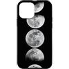 Celestial Witchy Moon Phases Aesthetic G Custodia per iPhone 12 mini Sequenza di fasi lunari verticali grigie Celeste Lunare Art Boho