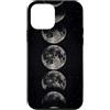 Celestial Witchy Moon Phases Aesthetic G Custodia per iPhone 12 mini Sequenza di fasi lunari verticali grigie Celeste Lunare Art Boho