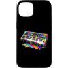 Synthesizer Electronic Music Lover Gifts Custodia per iPhone 13 Sintetizzatore Dripping Paint Music Lover