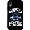 I'm Not A Gorilla But I Can Beat Off A 1 Custodia per iPhone XR Non sono un gorilla ma posso battere un 100 Citazioni divertenti per uomini