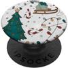 Christmas Candy Cane & Tree Grip Holder Christmas Candy Cane & Tree PopSockets PopGrip Adesivo