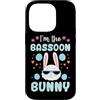 Jazz Band Bassoon Player Merch With Retr Custodia per iPhone 14 Pro Coniglio pasquale con scritta I'm the fagotto