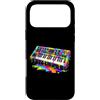 Synthesizer Electronic Music Lover Gifts Custodia per iPhone 17 Pro Max Sintetizzatore Dripping Paint Music Lover
