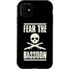Jazz Band Bassoon Player Merch With Retr Custodia per iPhone 11 Fear The Fagotto Rock Fagotto Halloween