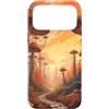 Mushroom Cottagecore Aesthetic Gifts Custodia per iPhone 17 Pro Max Cottagecore Arancio Fungo Foresta Fantasy Art