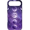 Celestial Witchy Moon Phases Aesthetic G Custodia per iPhone Air Viola Cosmic Moon Circle Celeste Lunare Art Boho