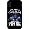 I'm Not A Gorilla But I Can Beat Off A 1 Custodia per iPhone X/XS Non sono un gorilla ma posso battere un 100 Citazioni divertenti per uomini