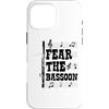 Jazz Band Bassoon Player Merch With Retr Custodia per iPhone 16 Pro Max Temere il fagotto