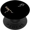 Broken Skeleton Sports Funny Athlete Bon Golf Golf Giocatore di golf Allenatore Infortuni di Halloween PopSockets PopGrip Adesivo
