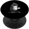 Grumpy Frog Drinking Coffee Gifts Men Wo Grumpy Frog Bere Caffè Rospo Divertente amante del caffè PopSockets PopGrip Adesivo