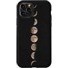 Celestial Witchy Moon Phases Aesthetic G Custodia per iPhone 11 Pro Arte lunare celeste verticale scura sequenza luna crescente