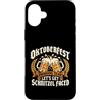 Bavarian Drinking Team Custodia per iPhone 16 Plus Oktoberfest Bere Team Schnitzel Faced