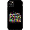 80s 90s Retro Boombox Music Nostalgia Er Custodia per iPhone 11 Pro Max Retro Boombox - Vernice gocciolante per amanti della musica vintage anni '90 e '80