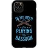 Jazz Band Bassoon Player Merch With Retr Custodia per iPhone 11 Pro Nella mia testa sto suonando il mio fagotto