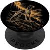 Paws & Trails Vintage tedesco a pelo corto Pointer Caccia Cane Luna PopSockets PopGrip Adesivo