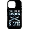 Jazz Band Bassoon Player Merch With Retr Custodia per iPhone 16 Pro Alimentato da Fagotto E Gatti