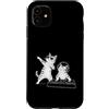 Party Disco Lover Designs Custodia per iPhone 11 DJ, gatti, feste musicali divertenti