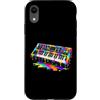 Synthesizer Electronic Music Lover Gifts Custodia per iPhone XR Sintetizzatore Dripping Paint Music Lover