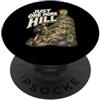 Regalo del Cammino di Santiago di Compos Just One More Hill Buen Camino Maglietta Pellegrino PopSockets PopGrip Adesivo