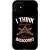 Jazz Band Bassoon Player Merch With Retr Custodia per iPhone 11 Penso di essere un fagotto