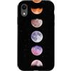 Celestial Witchy Moon Phases Aesthetic G Custodia per iPhone XR Colorato Verticale Sequenza di Fase Lunare Celeste Arte