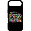 80s 90s Retro Boombox Music Nostalgia Er Custodia per iPhone Air Retro Boombox - Vernice gocciolante per amanti della musica vintage anni '90 e '80