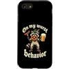Funny Wurst Beer Humor Custodia per iPhone SE (2020) / 7/8 Sul mio Wurst Comportamento Oktoberfest Raccoon