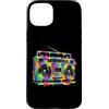 80s 90s Retro Boombox Music Nostalgia Er Custodia per iPhone 15 Plus Retro Boombox - Vernice gocciolante per amanti della musica vintage anni '90 e '80