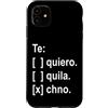 Techno music Custodia per iPhone 11 Te quiero, tequila, techno