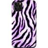 Zebra Animal Pattern Gifts Custodia per iPhone 11 Pro Max Viola Nero Scuro Rosa Zebra Animal Print Pattern