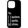 Techno music Custodia per iPhone 15 Pro Max Te quiero, tequila, techno