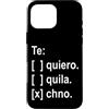 Techno music Custodia per iPhone 16 Pro Max Te quiero, tequila, techno