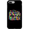 80s 90s Retro Boombox Music Nostalgia Er Custodia per iPhone 7 Plus/8 Plus Retro Boombox - Vernice gocciolante per amanti della musica vintage anni '90 e '80