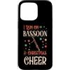 Jazz Band Bassoon Player Merch With Retr Custodia per iPhone 15 Pro Max Corro sul fagotto e sul tifo natalizio che abbina la squadra X-Mas