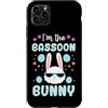 Jazz Band Bassoon Player Merch With Retr Custodia per iPhone 11 Pro Max Coniglio pasquale con scritta I'm the fagotto