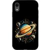 Saturn Ring Planet Celestials Ltd. Custodia per iPhone XR Illustrazione colorata dello spazio del pianeta di Saturno, anelli di Saturno