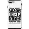 Jazz Band Bassoon Player Merch With Retr Custodia per iPhone 7 Plus/8 Plus Io sono il fagotto zio Tutti ti hanno avvertito