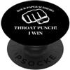 Rock Paper Scissors Throat Punch Sarcast Rock Paper Scissors Throat Punch I Win - Divertente scherzo sul gioco PopSockets PopGrip Adesivo