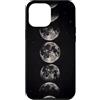 Celestial Witchy Moon Phases Aesthetic G Custodia per iPhone 12 Pro Max Sequenza di fasi lunari verticali grigie Celeste Lunare Art Boho