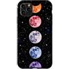 Celestial Witchy Moon Phases Aesthetic G Custodia per iPhone 11 Pro Max Colorato Verticale Sequenza di Fase Lunare Celeste Arte