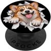 4CorgiLovers Divertente Pembroke Gallese Corgi Sbirciando Carino Amante Del Cane Mamma Papà PopSockets PopGrip Adesivo