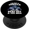 I'm Not A Gorilla But I Can Beat Off A 1 Non sono un gorilla ma posso battere un 100 Citazioni divertenti per uomini PopSockets PopGrip Adesivo