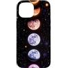Celestial Witchy Moon Phases Aesthetic G Custodia per iPhone 15 Colorato Verticale Sequenza di Fase Lunare Celeste Arte