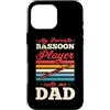 Jazz Band Bassoon Player Merch With Retr Custodia per iPhone 16 Pro Max Il mio giocatore di fagotto preferito mi chiama papà