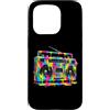 80s 90s Retro Boombox Music Nostalgia Er Custodia per iPhone 15 Pro Retro Boombox - Vernice gocciolante per amanti della musica vintage anni '90 e '80