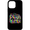 80s 90s Retro Boombox Music Nostalgia Er Custodia per iPhone 13 Pro Max Retro Boombox - Vernice gocciolante per amanti della musica vintage anni '90 e '80
