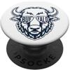 Ox Cattle Rancher Buffalo retrò PopSockets PopGrip Adesivo