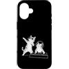 Party Disco Lover Designs Custodia per iPhone 16 DJ, gatti, feste musicali divertenti