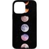 Celestial Witchy Moon Phases Aesthetic G Custodia per iPhone 13 Pro Max Colorato Verticale Sequenza di Fase Lunare Celeste Arte