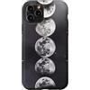 Celestial Witchy Moon Phases Aesthetic G Custodia per iPhone 11 Pro Sequenza di fasi lunari verticali grigie Celeste Lunare Art Boho